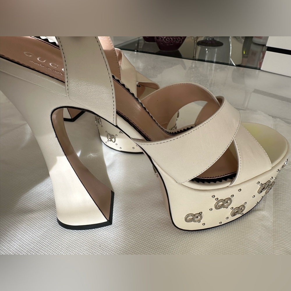Gucci
GG Embellished Platform High Heel Sandals